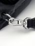 Genuine Leather Medium Square Bag Snakeskin Print Top Handle For Daily