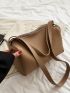 Letter Graphic Hobo Bag Medium Zipper