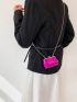 Mini Square Bag Hot Pink Star Decor