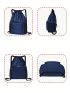 Minimalist Drawstring Backpack Pocket Front