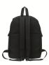 Black Casual Daypack Release Buckle Design