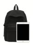 Black Casual Daypack Release Buckle Design