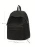 Black Casual Daypack Release Buckle Design
