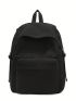 Black Casual Daypack Release Buckle Design