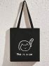 Small Shopper Bag Cartoon Print