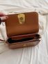 Small Square Bag Metal Decor Flap