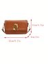 Small Square Bag Metal Decor Flap