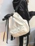 Large Capacity Fashion Backpack Drawstring Design