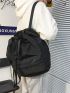 Large Capacity Fashion Backpack Drawstring Design