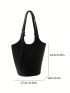 Medium Bucket Bag Solid Color