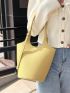 Medium Bucket Bag Solid Color