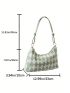 Medium Hobo Bag Argyle Pattern