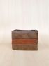 Colorblock Small Wallet Letter Embossed Detail
