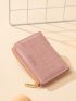 Crocodile Embossed Small Wallet Zipper