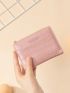 Crocodile Embossed Small Wallet Zipper