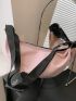 Minimalist Hobo Bag Zipper Large Capacity
