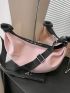 Minimalist Hobo Bag Zipper Large Capacity