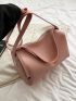 Letter Graphic Hobo Bag Medium Zipper