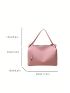 Letter Graphic Hobo Bag Medium Zipper