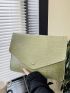 Crocodile Embossed Envelope Bag Small Flap