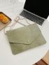 Crocodile Embossed Envelope Bag Small Flap