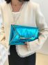 Crocodile Embossed Envelope Bag Flap Funky
