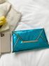 Crocodile Embossed Envelope Bag Flap Funky