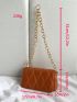 Quilted Square Bag Mini Flap Chain Strap
