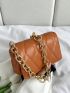 Quilted Square Bag Mini Flap Chain Strap
