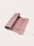 Flower Decor Envelope Bag Medium Flap