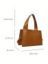 Crocodile Embossed Square Bag Mini Top Handle