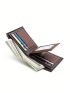Letter Graphic Small Wallet Bifold Black