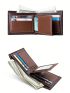 Letter Graphic Small Wallet Bifold Black