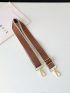 Brown Wide Adjustable Bag Strap Replaceable