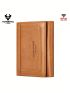 Slim Wallet For Men RFID Original Genuine Leather Trifold Card Holder Small Luxury Male Clutch