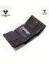 Slim Wallet For Men RFID Original Genuine Leather Trifold Card Holder Small Luxury Male Clutch