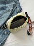 Mini Fanny Pack Yellow Butterfly Decor Adjustable Strap For Daily