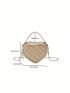 Mini Heart Shape Novelty Bag Quilted Top Handle