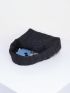 Mini Straw Bag Black Minimalist Top Handle For Vacation
