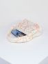 Mini Straw Bag Colorblock Top Handle For Vacation