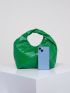 Medium Hobo Bag Green Minimalist Top Handle For Daily
