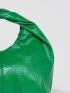 Medium Hobo Bag Green Minimalist Top Handle For Daily