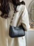 Mini Square Bag Crocodile Embossed Top Handle For Work