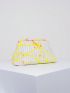Medium Dome Bag Beige Minimalist Clutch Bag For Daily