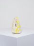 Medium Dome Bag Beige Minimalist Clutch Bag For Daily
