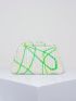 Medium Dome Bag Colorblock Clutch Bag For Daily