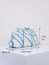 Medium Dome Bag Beige Minimalist Clutch Bag For Daily