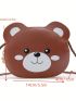 Cute Small Crossbody Bear Bag Bear Shape Messenger Bag Pu Sling Bag Shoulder Bag