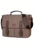 Men Briefcase Canvas 14 Inch Laptop Bag Portable Messenger Bag For Men