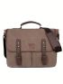 Men Briefcase Canvas 14 Inch Laptop Bag Portable Messenger Bag For Men